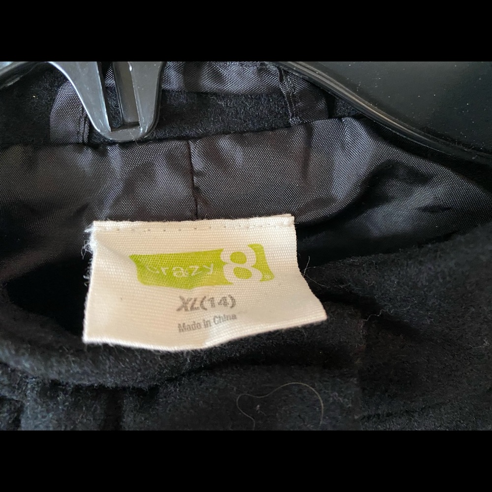 Crazy 8 Black Dress coat - Picture 2 of 3
